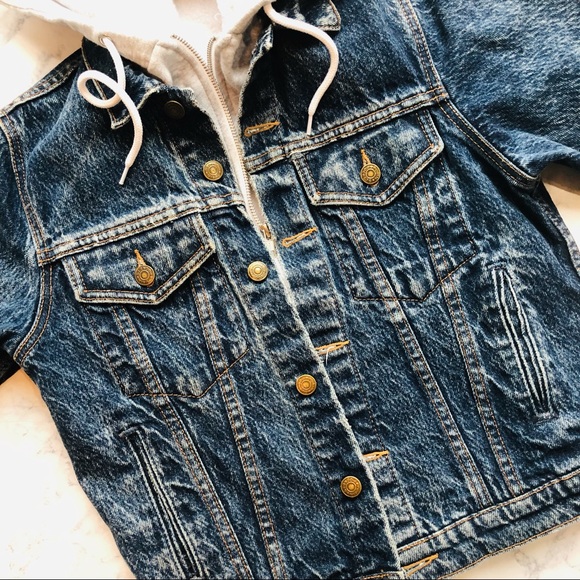 ⭐️Vintage 80s Blue Jean Jacket Acid Wash Denim - Picture 4 of 8